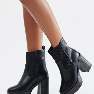 Fashion Nova Platform Ankle Boots
